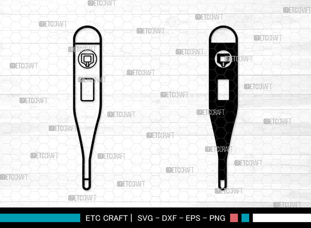 Thermometer SVG, Infrared Thermometer Svg, Glass Thermometer Svg, Digital Meat Thermometer Svg, Thermometer Icon Svg, Thermometer SVG ETC Craft 