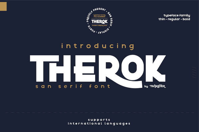 Therok Font twinletter 