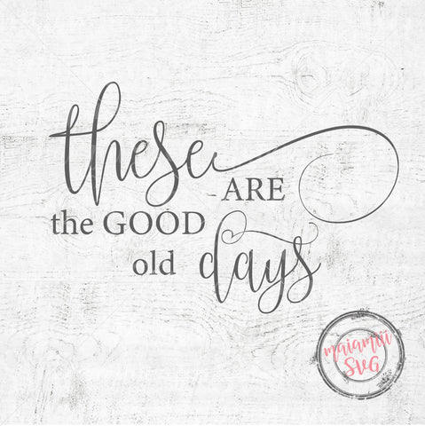 These Are The Good Old Days Svg, Home Sign Svg, Farmhouse Svg, Modern Farmhouse SVG MaiamiiiSVG 