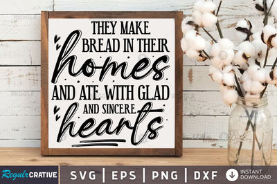 They make bread in their homes SVG SVG Regulrcrative 