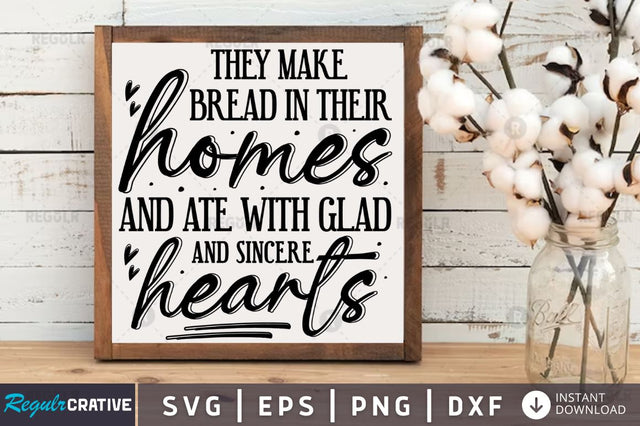 They make bread in their homes SVG SVG Regulrcrative 