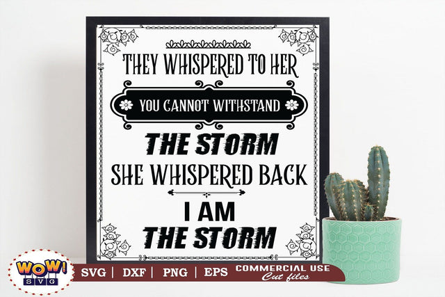 They Whispered to her you cannot withstand the storm svg, Businesswoman SVG, Working Woman Shirt SVG Wowsvgstudio 