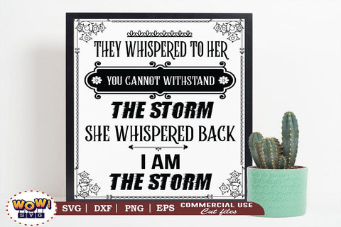 They Whispered to her you cannot withstand the storm svg, Businesswoman SVG, Working Woman Shirt SVG Wowsvgstudio 