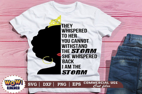 They Whispered to her you cannot withstand the storm svg, Businesswoman SVG, Working Woman Shirt SVG Wowsvgstudio 