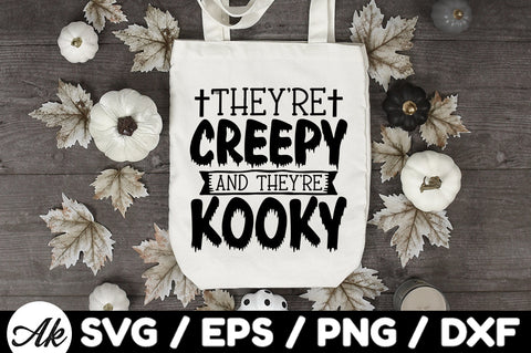 They're creepy and they're kooky svg SVG akazaddesign 