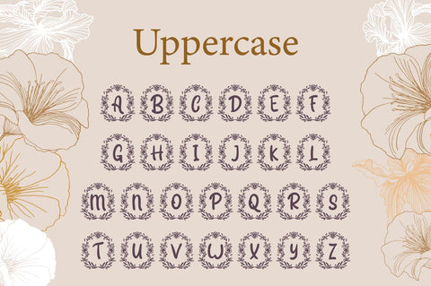 Thiara Monogram Font Attype studio 