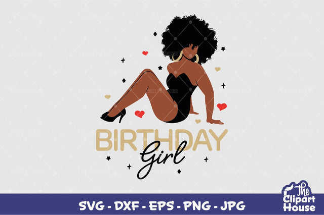 Thick Girl Birthday SVG The Clipart House 