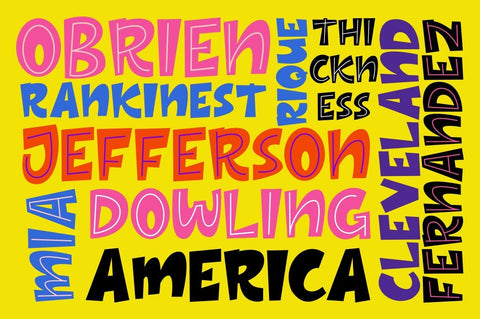 THICK – Layered Font Font Good Java 