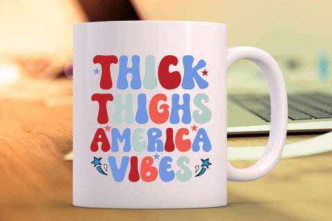 Thick thighs america vibes SVG SVG Regulrcrative 