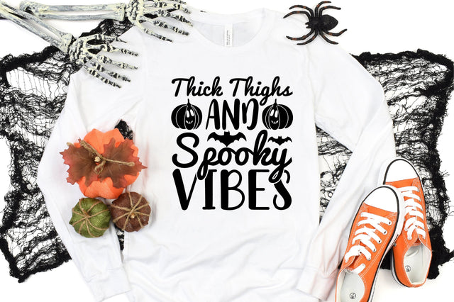 Thick Thighs and Spooky Vibes SVG CraftlabSvg29 