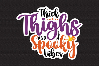 Thick Thighs and Spooky Vibes SVG nirmal108roy 
