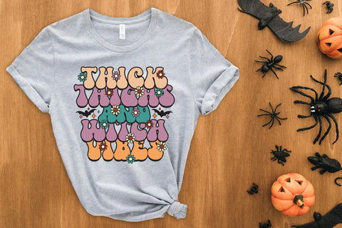 Thick Thighs and Witch Vibes PNG Sublimation Sublimation CraftLabSVG 
