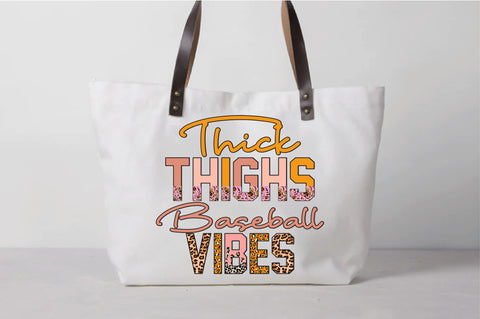 Thick Thighs Baseball Vibes Sublimation Sublimation Creativeart88 