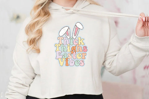 Thick Thighs Easter Vibes Sublimation Sublimation Jagonath Roy 