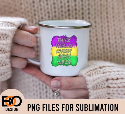 Thick Thighs Mardi Gras Vibes PNG, Mardi Gras PNG, Carnival PNG, Crawfish PNG File, Mardi Gras png, Mom life png Sublimation BOO-design 