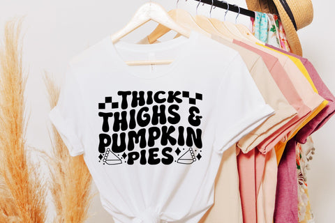 Thick Thighs & Pumpkin Pies, Retro Thanksgiving SVG SVG CraftLabSVG 
