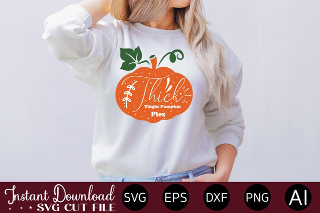 Thick Thighs Pumpkin Pies Svg Design SVG designmaster24 