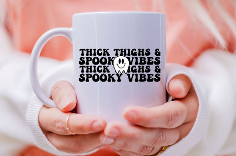 Thick thighs & spooky vibes, Halloween SVG SVG DESIGNISTIC 