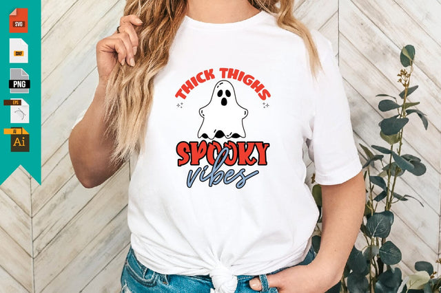 Thick Thighs Spooky Vibes SVG Craftlabsvg24 