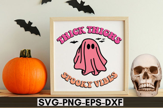 Thick thighs spooky vibes SVG SVG DESIGNISTIC 