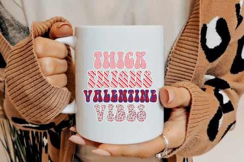 Thick Thighs Valentine Vibes Sublimation Sublimation Jagonath Roy 