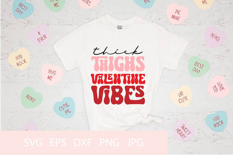 Thick Thighs Valentine Vibes SVG PNG Free For Commercial Use SVG Sintegra 
