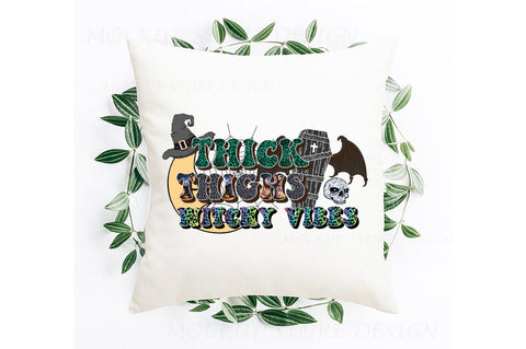 Thick Thighs Witchy Vibes Sublimation Sublimation Jagonath Roy 