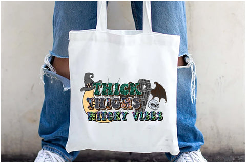 Thick Thighs Witchy Vibes Sublimation Sublimation Jagonath Roy 