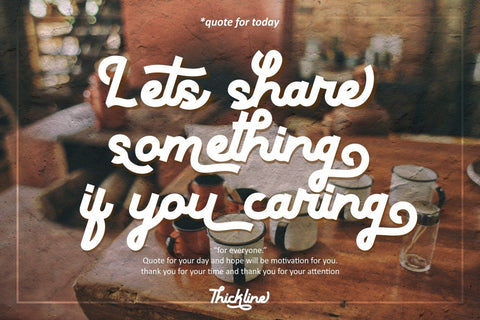 Thickline Font PutraCetol Studio 