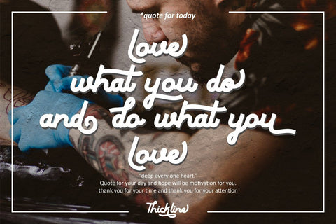 Thickline Font PutraCetol Studio 