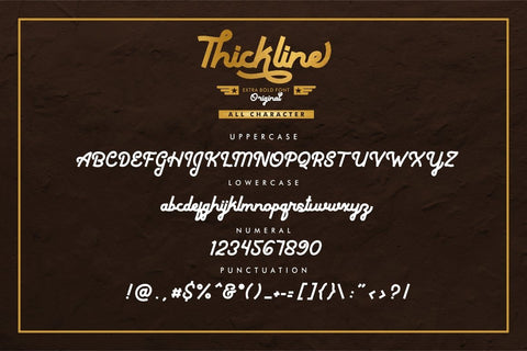 Thickline Font PutraCetol Studio 