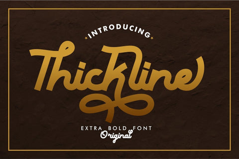 Thickline Font PutraCetol Studio 