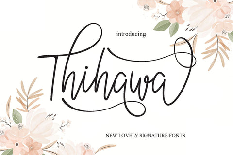 Thihawa Script Font mahyud creatif 
