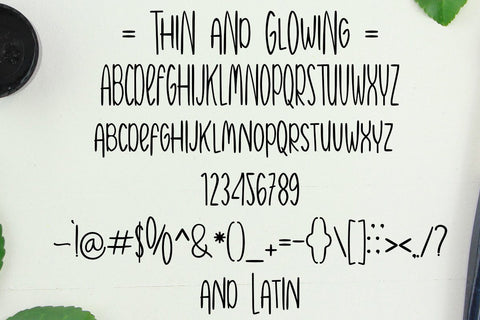 Thin and Glowing Font JH-CreativeFont 