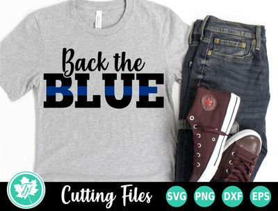 Thin Blue Line SVG | Back the Blue SVG TrueNorthImagesCA 