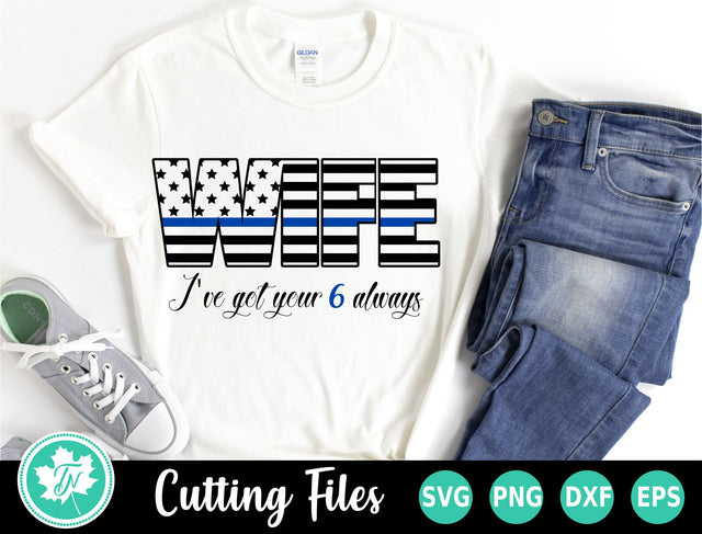 Thin Blue Line SVG | Police Wife SVG TrueNorthImagesCA 