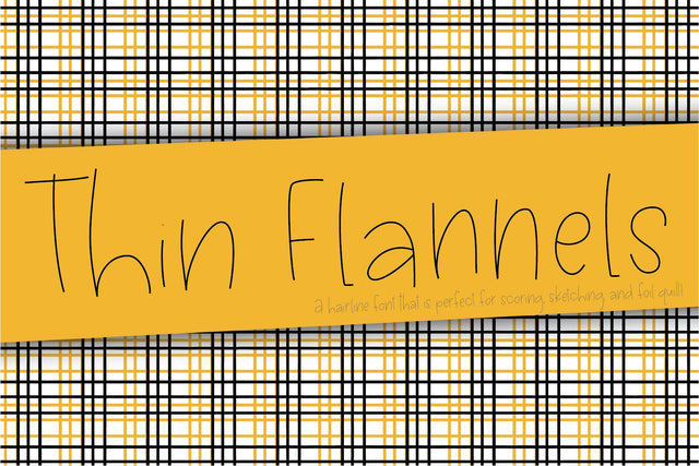 Thin Flannels Hairline Font Kitaleigh 