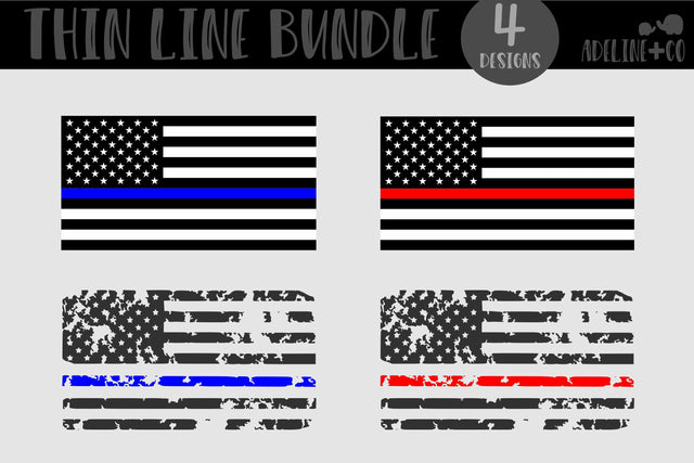 Thin line Bundle, SVG, American Flag SVG Adeline&co 