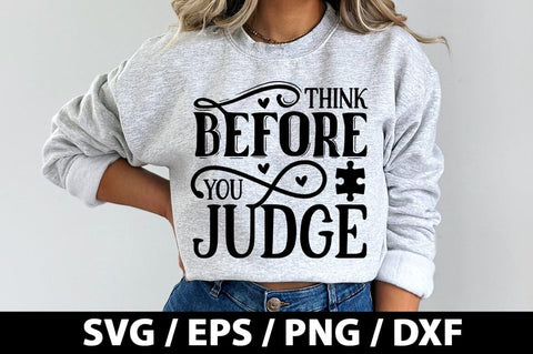 Think before you judge SVG SVG akazaddesign 