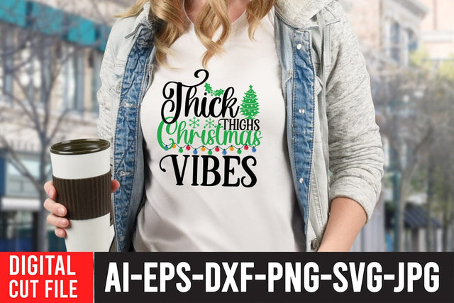 Think Christmas Vibes SVG Cut File SVG BlackCatsMedia 
