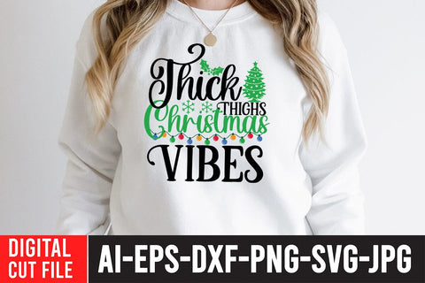 Think Christmas Vibes SVG Cut File SVG BlackCatsMedia 