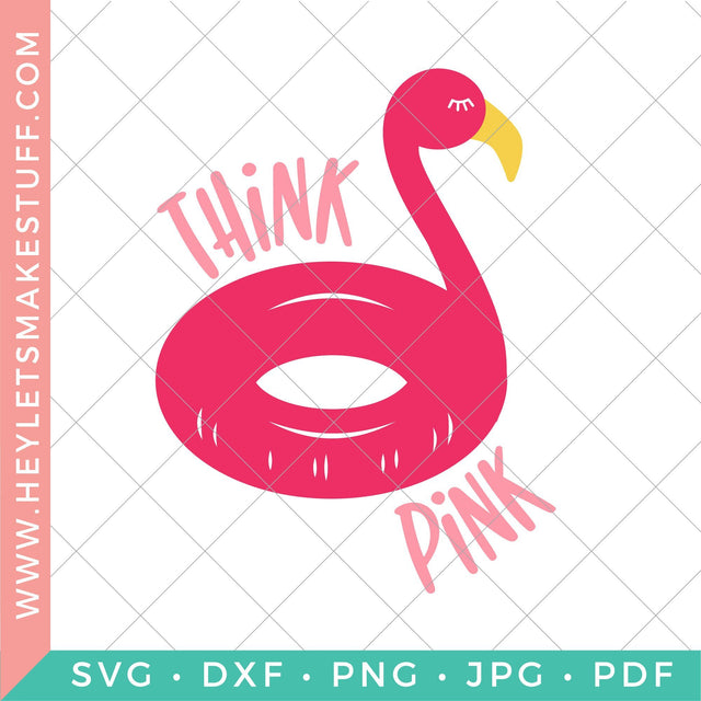 Think Pink SVG Hey Let's Make Stuff 