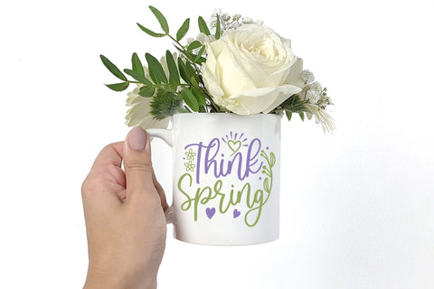 Think Spring, Spring SVG, Spring Flower SVG SVG CraftLabSVG 