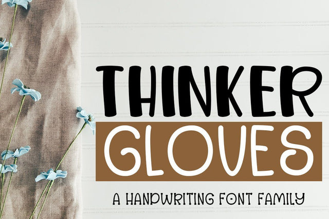 Thinker Gloves Font JH-CreativeFont 
