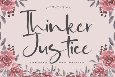 Thinker Justice Modern Handwritten Font Font Balpirick 