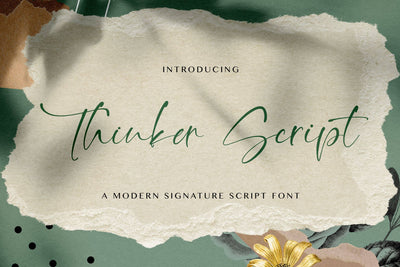 Thinker Script - Signature Font Font StringLabs 