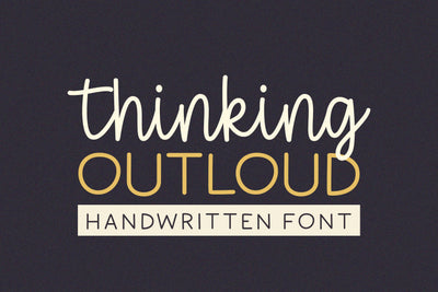 Thinking Outloud - Rustic Handwritten Font Font Balevgraph Studio 