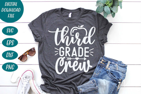 Third grade crew svg, Halloween t shirt svg, Third grade teacher svg, Third grade group shirt svg, Third grade cricut, teacher t shirt svg, cool teacher svg SVG Isabella Machell 