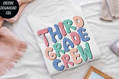 Third grade crew svg, Third grade teacher svg, Third grade group shirt svg, Third grade cricut, teacher t shirt svg, cool teacher svg SVG Isabella Machell 