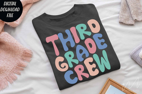 Third grade crew svg, Third grade teacher svg, Third grade group shirt svg, Third grade cricut, teacher t shirt svg, cool teacher svg SVG Isabella Machell 